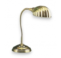 Lampe de bureau Coquillage en laiton poli