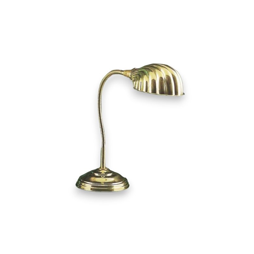 Lampe de bureau Coquillage en laiton poli