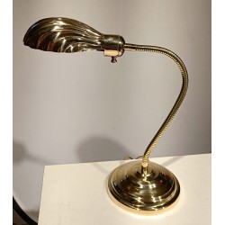 Lampe de bureau Coquillage en laiton poli
