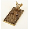 Porte-Cartes \"Souris\" en laiton poli