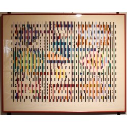 Lithograph entitled ‘Abstract Composition’, signed AGAM