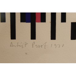 Lithographie "Composition abstraite" signée AGAM