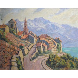 Tableau \"St-Saphorin\" signé Ric BERGER