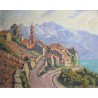 Tableau \"St-Saphorin\" signé Ric BERGER