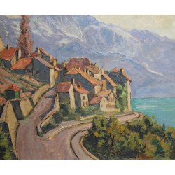 Tableau \"St-Saphorin\" signé Ric BERGER