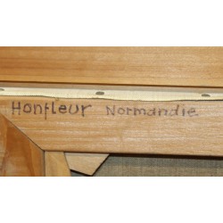 Tableau \"Honfleur Normandie\" signé Ch. MARTIN