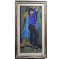 Tableau "Les danseuses" signé C ROBERT