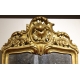 Miroir style Louis FUNK en bois doré sculpté