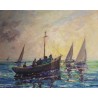Tableau \"Newport\" signé Roy M. ROPP