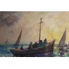 Tableau \"Newport\" signé Roy M. ROPP