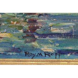 Tableau \"Newport\" signé Roy M. ROPP