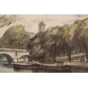 Aquarelle "Pont-Marie" signé ROCHAT 61