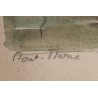Aquarelle "Pont-Marie" signé ROCHAT 61