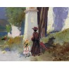 Tableau \"Villefranche\" signé L\'HUILLIER