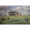 Engraving entitled ‘St Andrews’, signed VALENTINE-DAINES