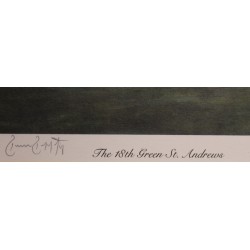 Engraving entitled ‘St Andrews’, signed VALENTINE-DAINES