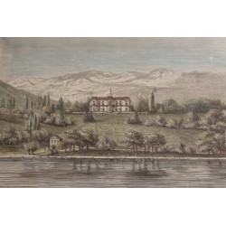 Gravure "Chateau de Prégny"