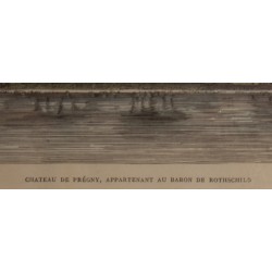Gravure "Chateau de Prégny"