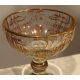 Coupe en cristal décor doré