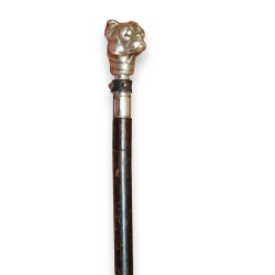 Bulldog-head walking stick