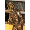 Bronze \"Au clair de la Lune\" signé BOURET