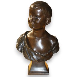 Bronze \"Buste d\'enfant\" signé A. LOEHER 1901