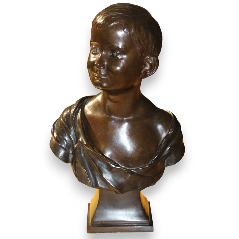Bronze \"Buste d\'enfant\" signé A. LOEHER 1901