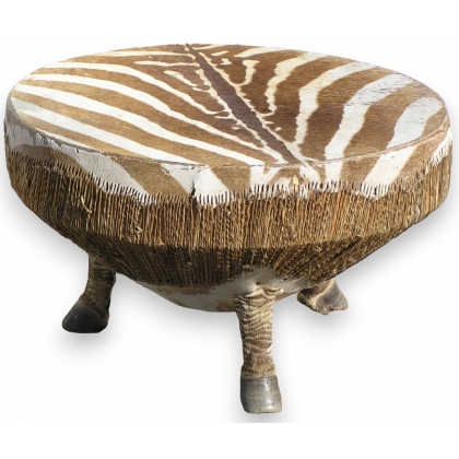 Exotic zebra coffee table