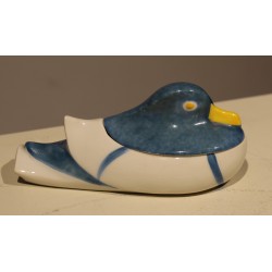 Boîte \"Canard mandarin\" signé SANDOZ Bleu