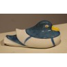 Boîte \"Canard mandarin\" signé SANDOZ Bleu