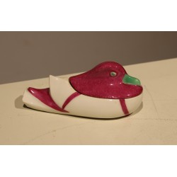 Boîte \"Canard mandarin\" signé SANDOZ Rouge