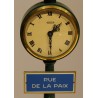 "RUE DE LA PAIX" Table Clock and Floor Lamp