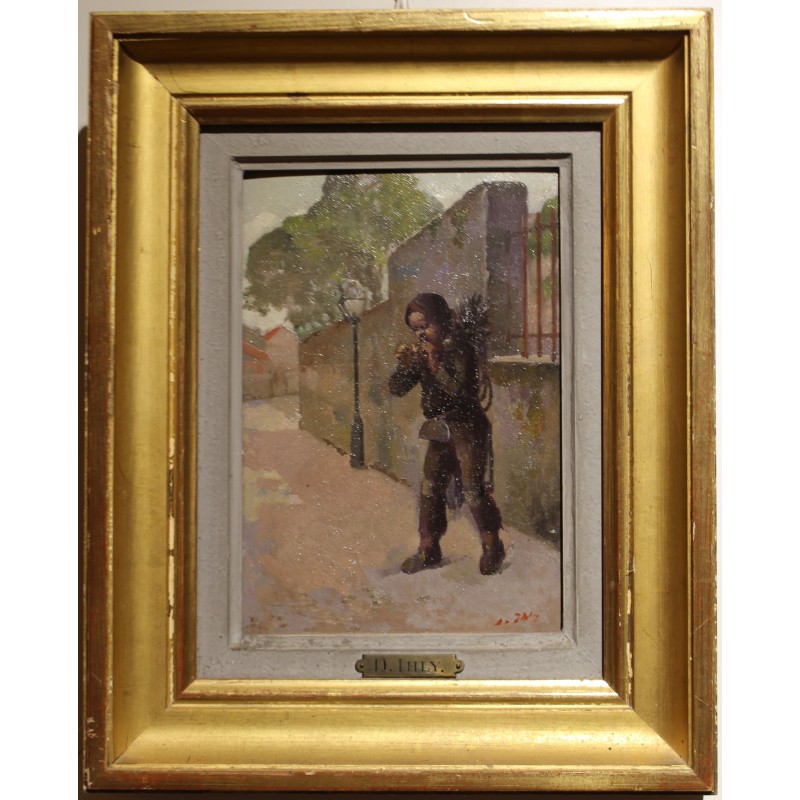 Tableau \"Le Ramoneur\" signé D. IHLY