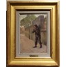 Tableau \"Le Ramoneur\" signé D. IHLY