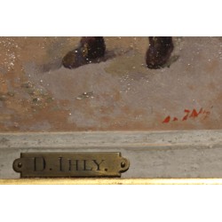 Tableau \"Le Ramoneur\" signé D. IHLY