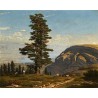 Tableau \"Le Grand Salève\" signé Albert GOS 1879