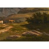 Tableau \"Le Grand Salève\" signé Albert GOS 1879