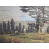 Tableau \"Le Grand Salève\" signé Albert GOS 1879