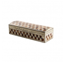 Plumier San Marco en marqueterie d'os sur bois