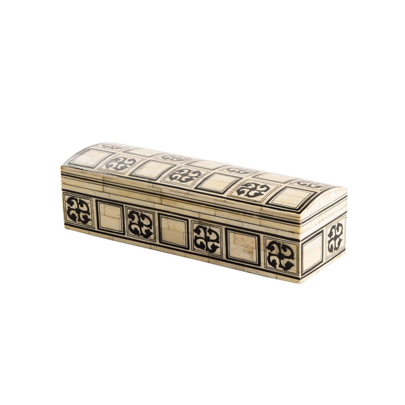 San Croce pencil case, made from bone marquetry on wood