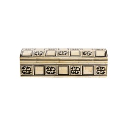 San Croce pencil case, made from bone marquetry on wood