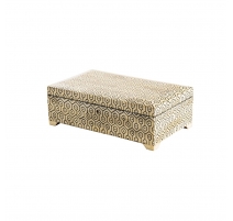 Coffret San Polo en marqueterie d'os sur bois