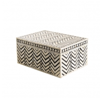 Coffret Rialto en marqueterie d'os sur bois