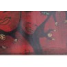 Tableau \"Visages rouges\" signé Jérôme BROMFAY