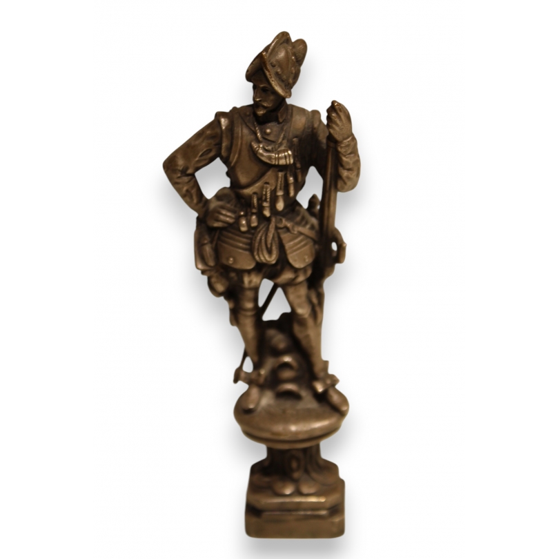 Sceau en bronze argenté "Mousquetaire"