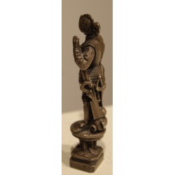 Sceau en bronze argenté "Mousquetaire"