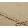 Tableau \"Bugatti\" signé J.P. DERRIEN 86