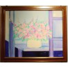 Tableau \"Bouquet de fleurs\" signé J.P. DERRIEN