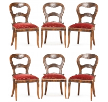 Suite de 6 chaises d'Yverdon