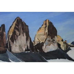 Tableau \"Mont-Blanc\" signé Cl. SIMON 63